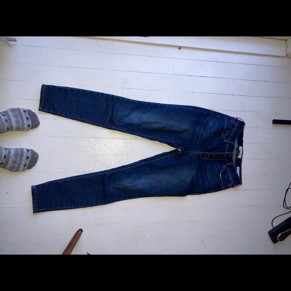PacSun stretchy dark faded jeans high waisted